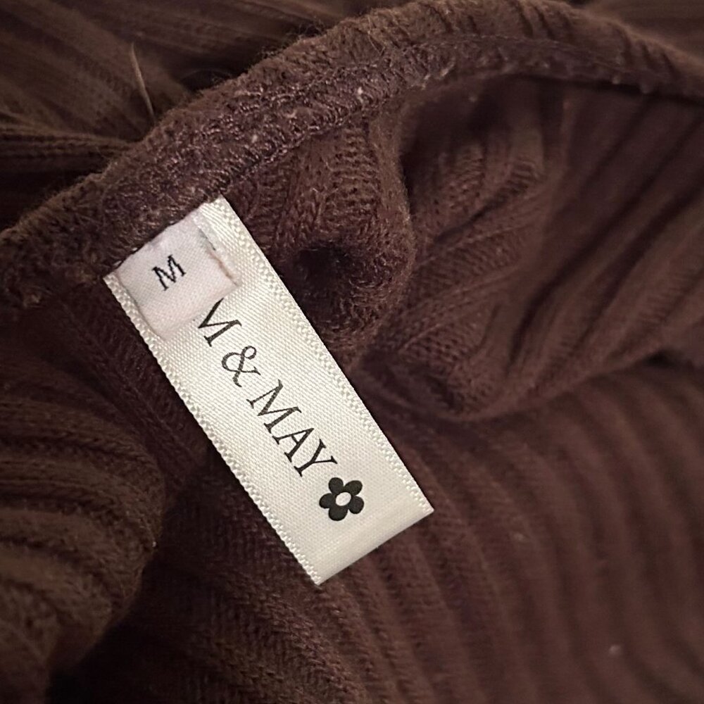 Em & May Brown Backless Dress